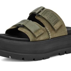 UGG Clem Sandals platform Olive 7 brand new never worn